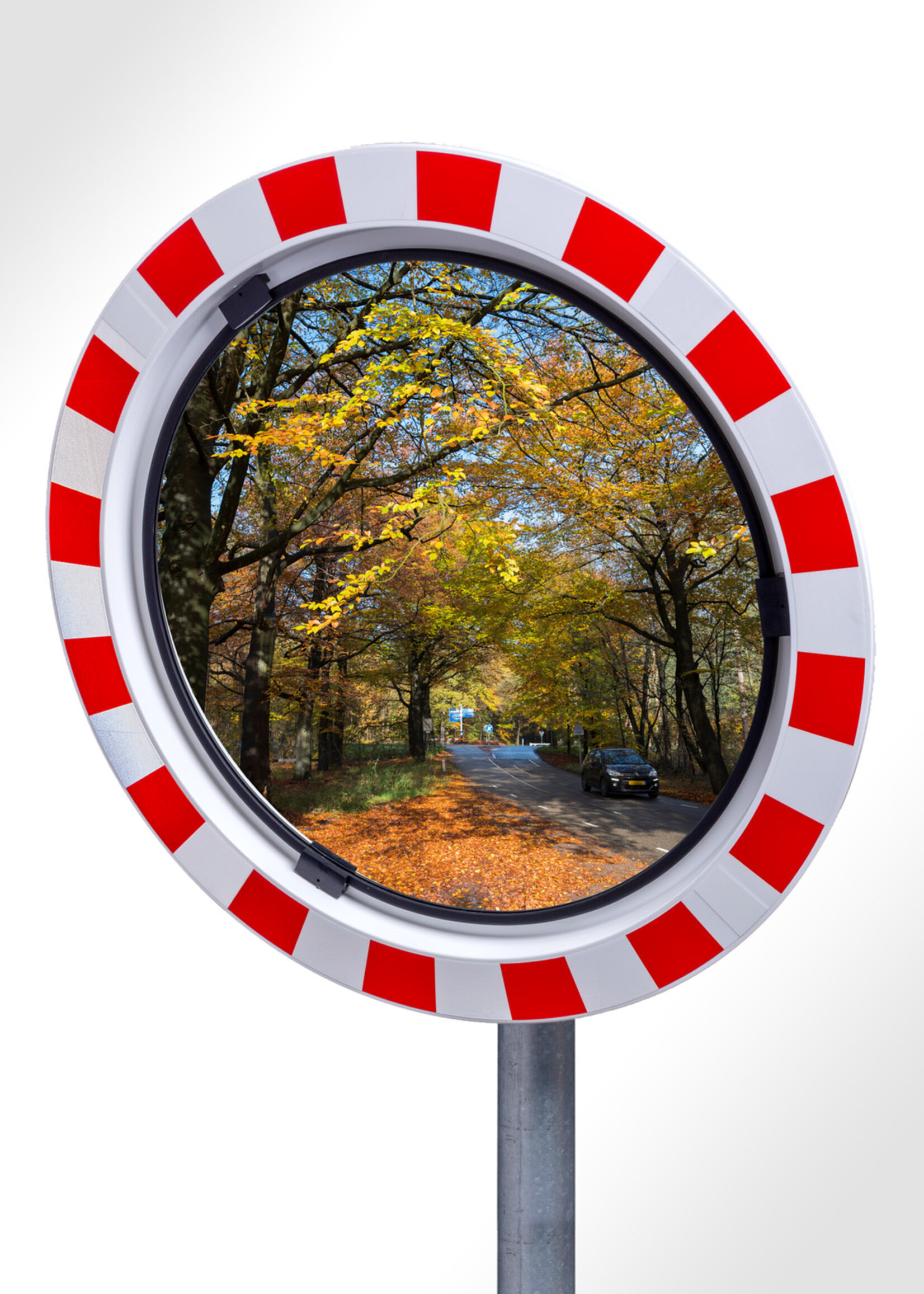 RI-TRAFFIC Robuster Verkehrsspiegel 60 cm Rund (POLYCARBONAT)