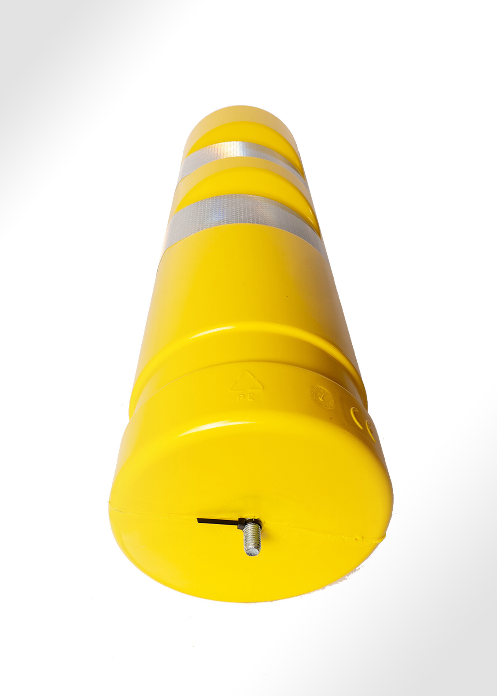 RI-TRAFFIC Flexibake GELB 75 cm (Flexible Leitbake / Anprallbake) mit Retroreflexion