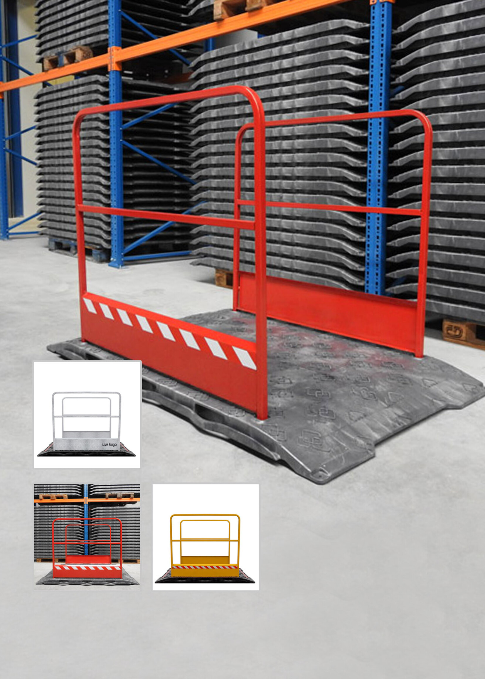 RI-TRAFFIC Laufsteg / Laufplanke als Übergangsbrücke für Gräben, Rinnen & Vertiefungen