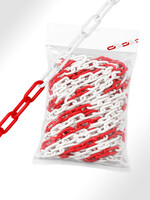 UNSERE HAUSMARKE Absperrkette ROT-WEISS 25 m x 4 mm