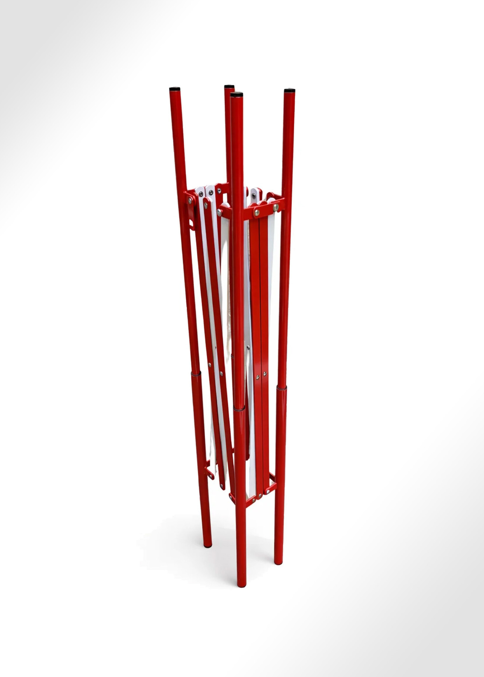 STRELLIS Metall-Scherenzaun 4-seitig, Quadratische Absperrung (130 cm x 130 cm)