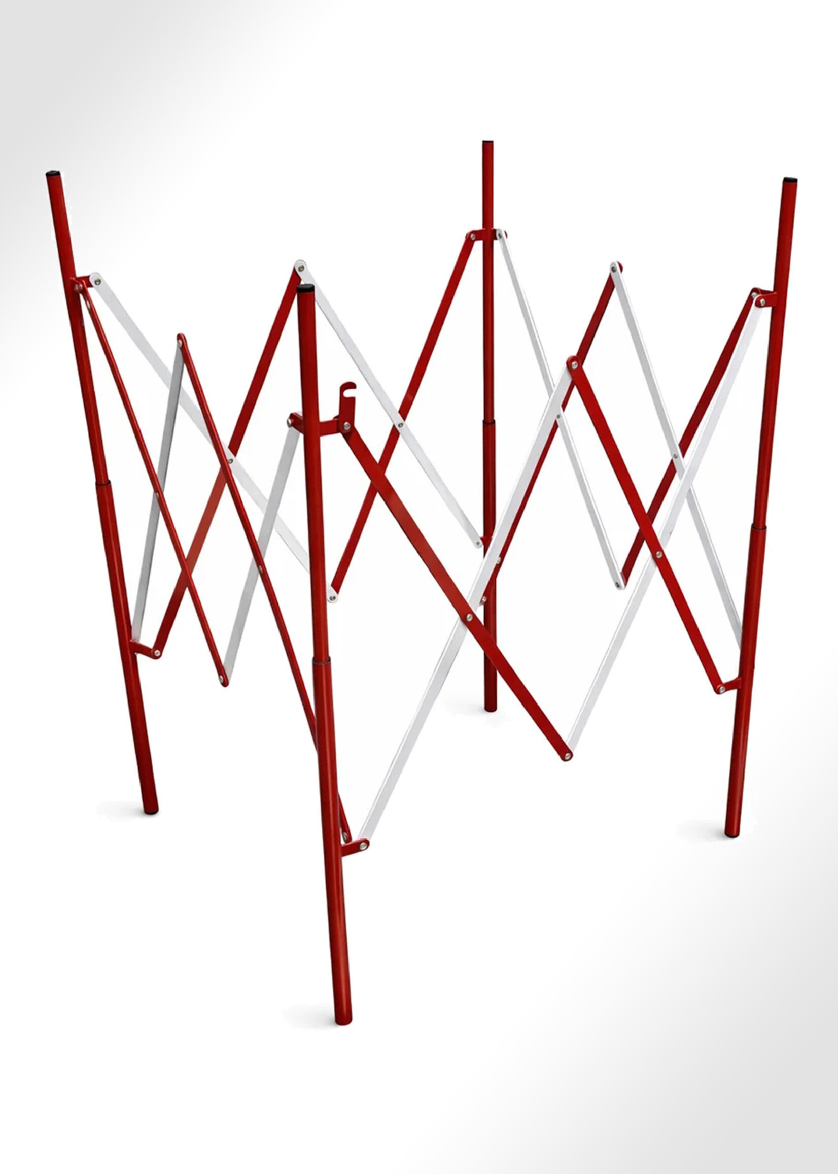 STRELLIS Metall-Scherenzaun 4-seitig, Quadratische Absperrung (130 cm x 130 cm)