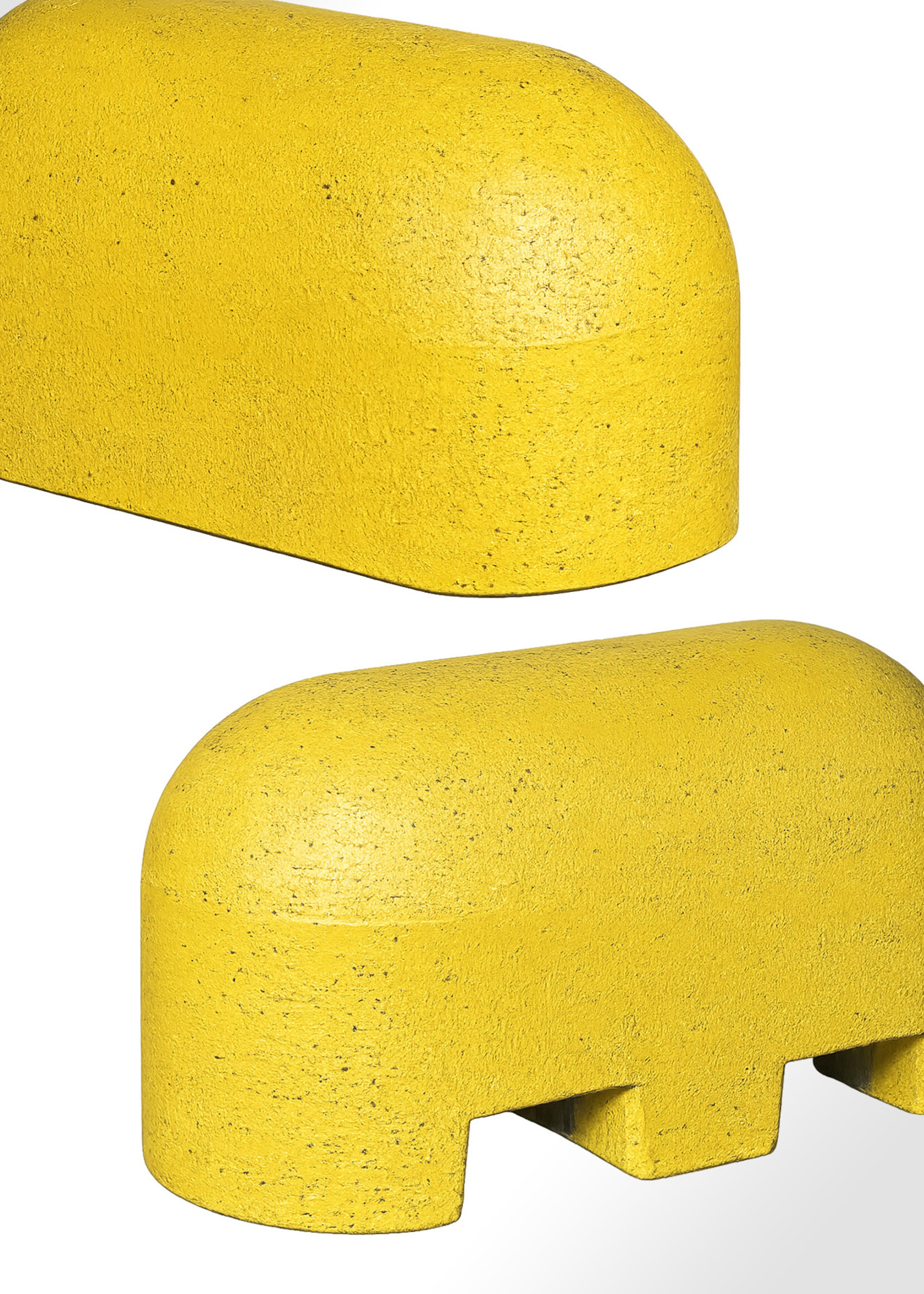 RI-TRAFFIC Jumboblock Betonblock GELB | 48 cm x 45 cm x 90 cm