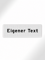 RI-TRAFFIC Unterverkehrszeichen mit individueller Textbedruckung (40 x 15 cm oder 60 x 20 cm)