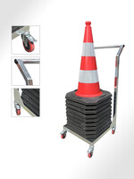 UNSERE HAUSMARKE Kegelwagen für Verkehrskegel / Leitkegel