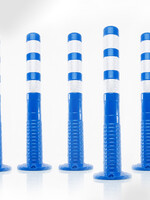 RI-TRAFFIC Absperrpfosten Flexibel 75 cm BLAU