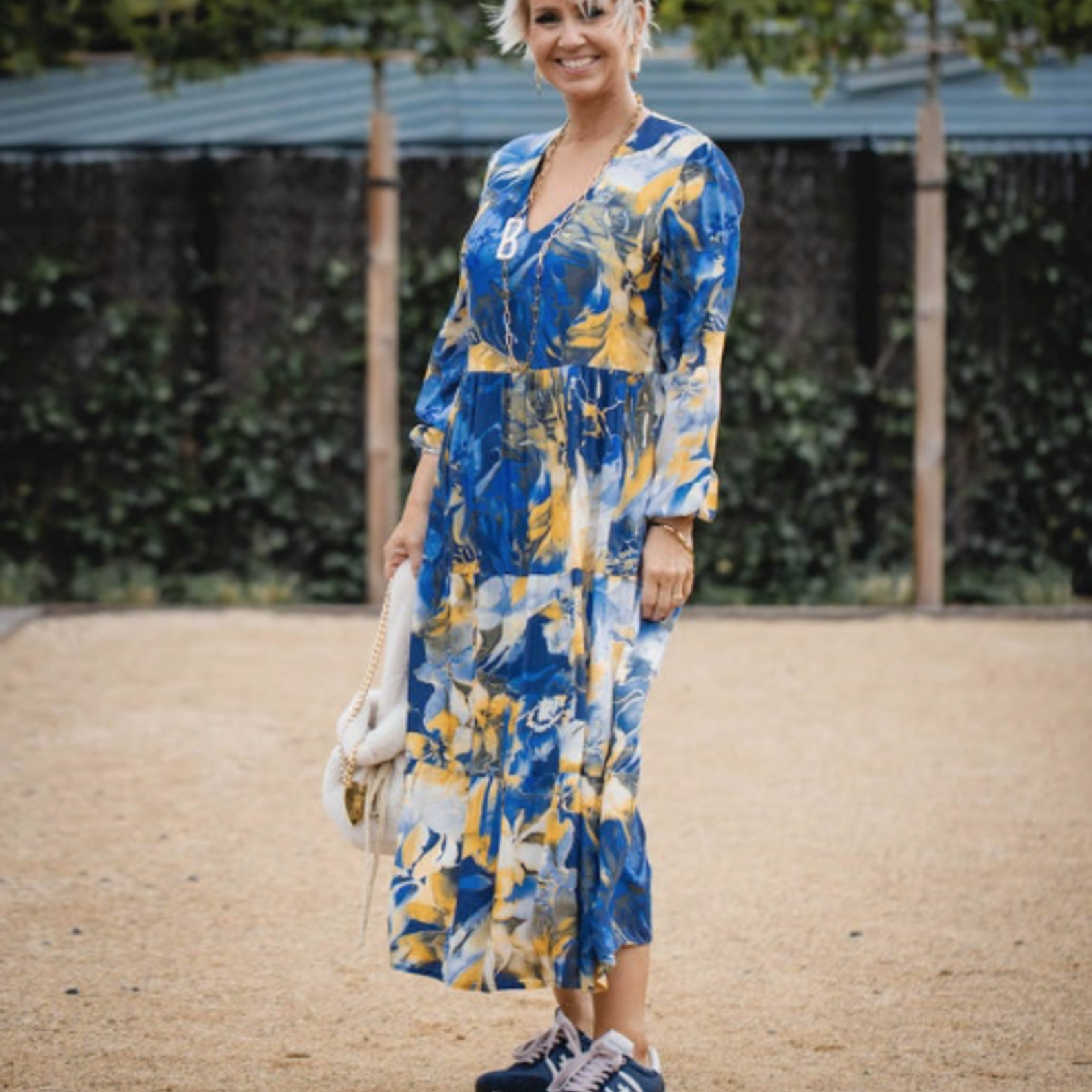 Robe Maxi Bohème décolleté V - LES BLONDINETTES