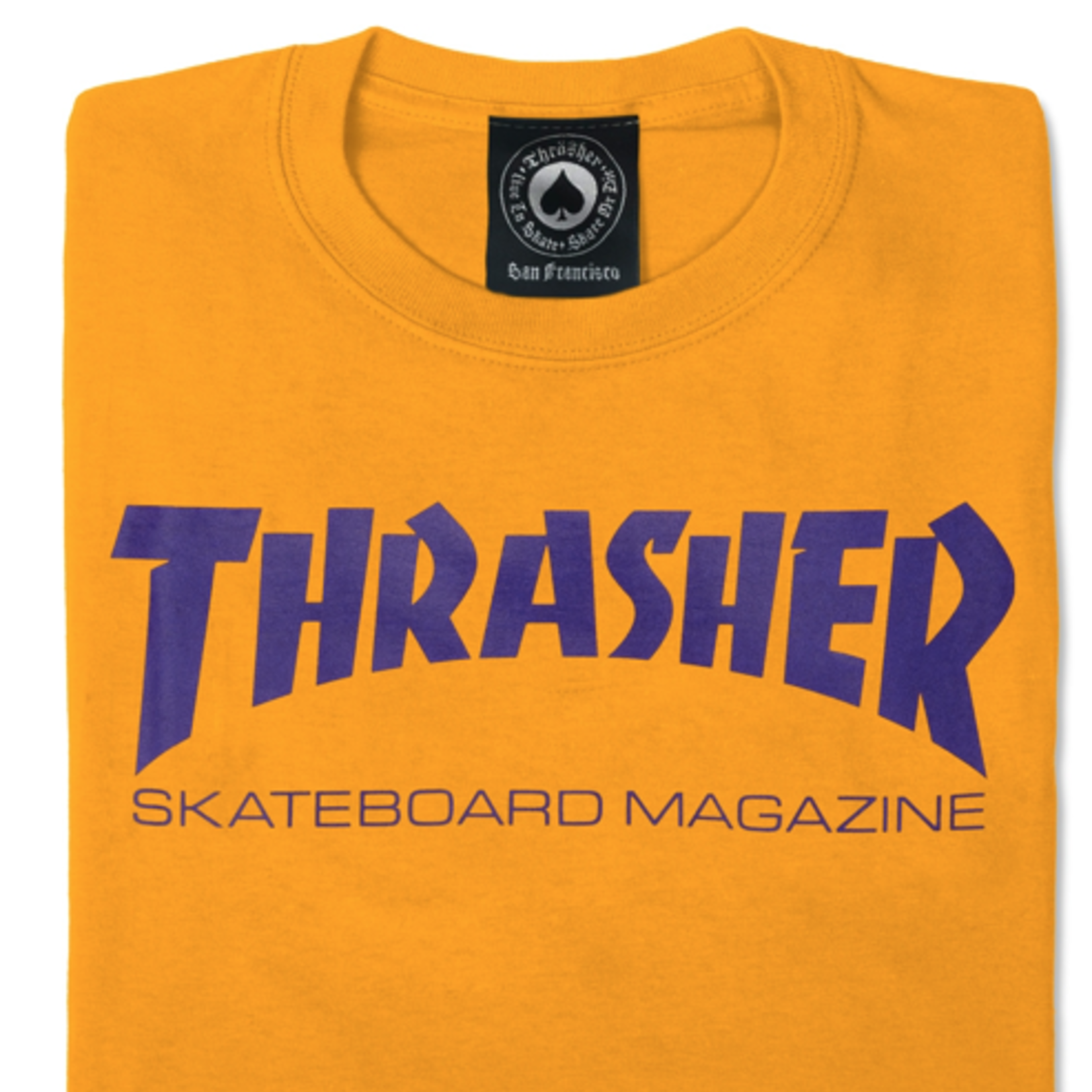 Thrasher THRASHER SKATE MAGASINE - Tshirt JAUNE