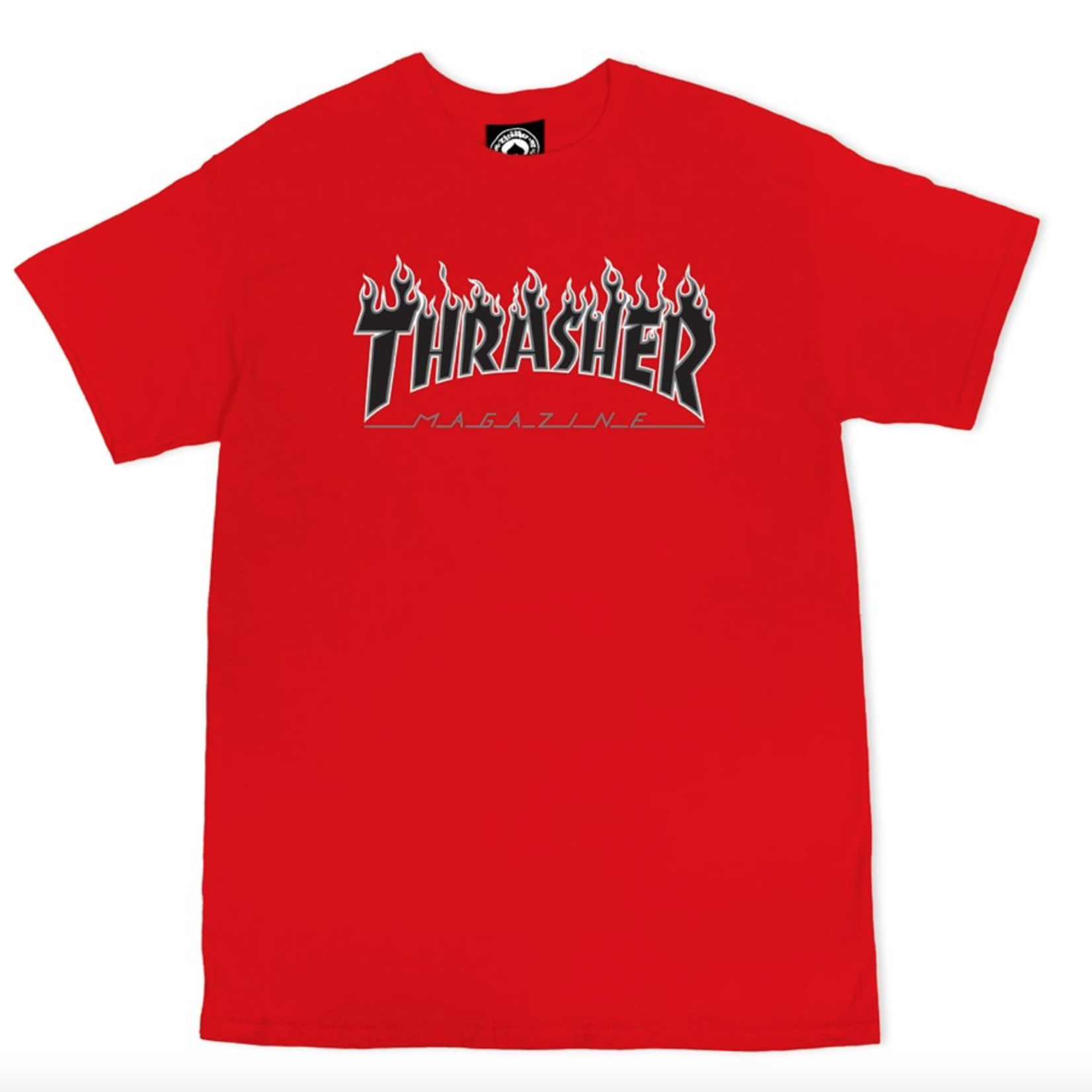 Thrasher THRASHER FLAME - Tshirt  ROUGE