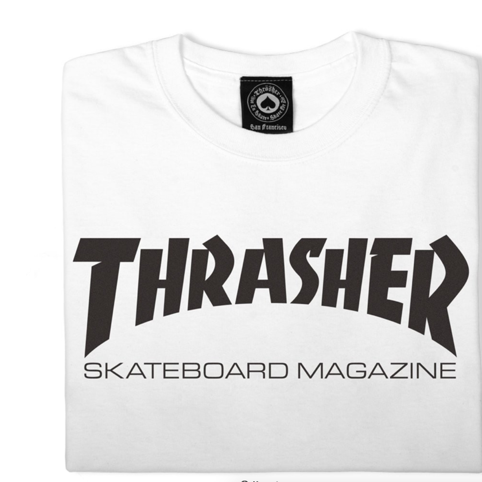 Thrasher THRASHER SKATE MAGASINE - Tshirt BLANC