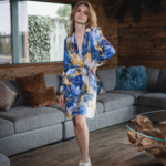 Les Blondinettes Robe courte FLEURI BLEU YELLOW - LES BLONDINETTES