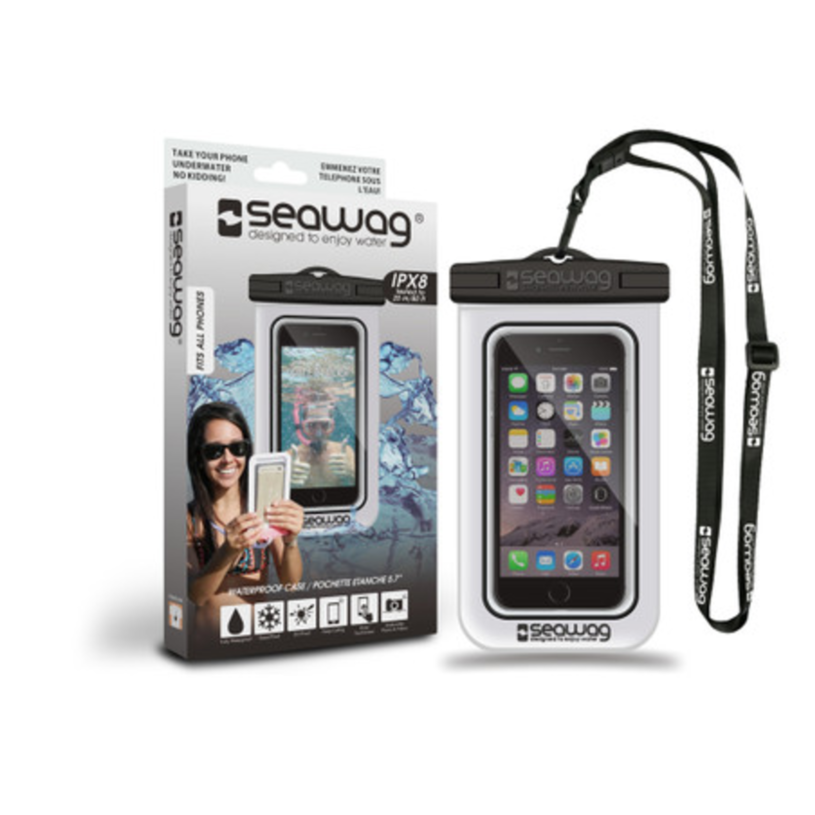 Seawag WATERPROOF CASE FR SMARPHONE WHITE & BLACK - SEAWAG