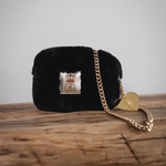 Les Blondinettes Sac - vegan fur logo or miroir coeur Les Blondinettes