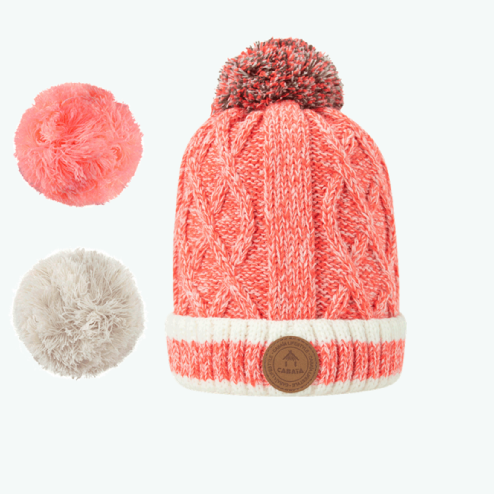 Cabaia JUS DE POMME coral POLAIRE - Bonnet enfant - CABAIA