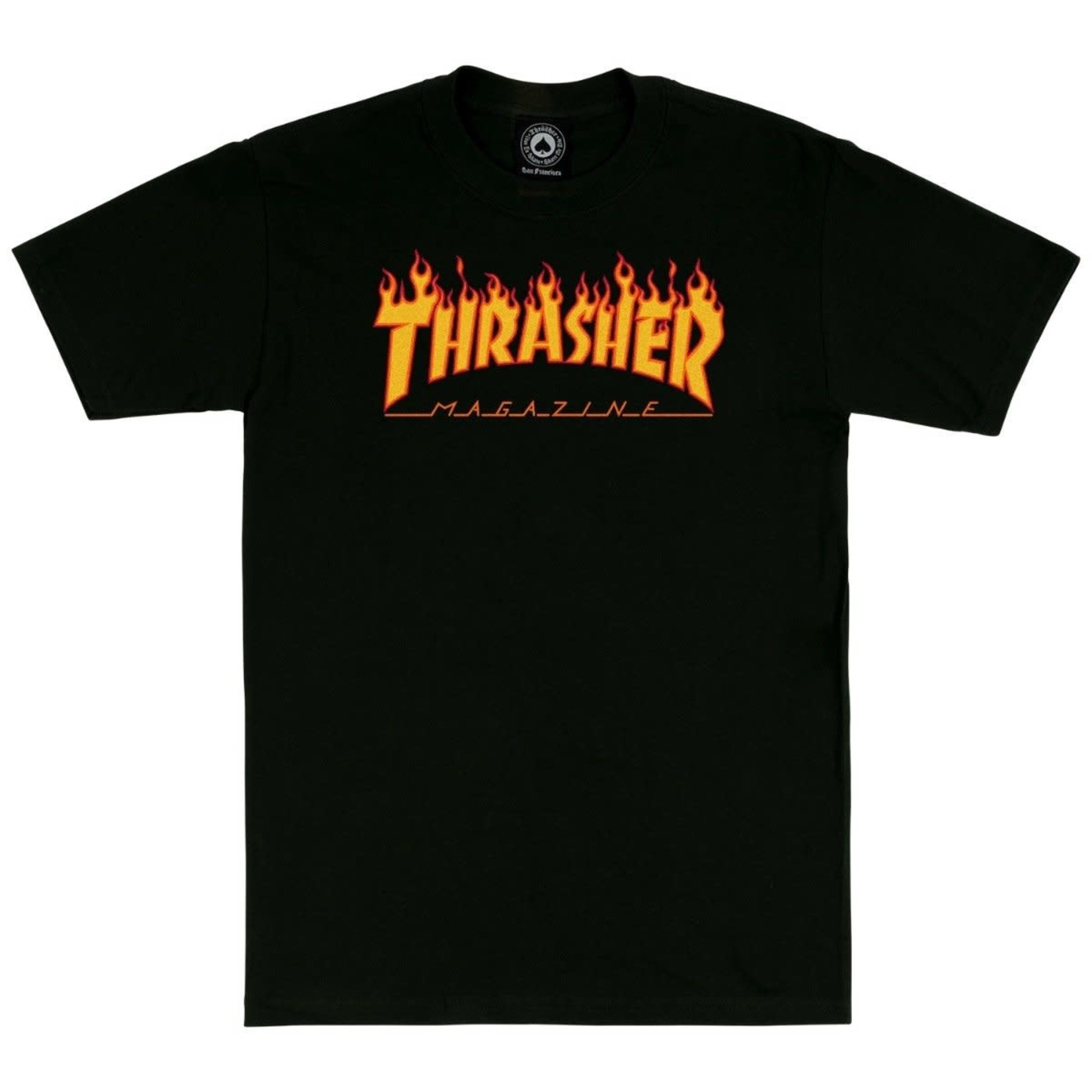 Thrasher THRASHER FLAME  - Tshirt BLACK