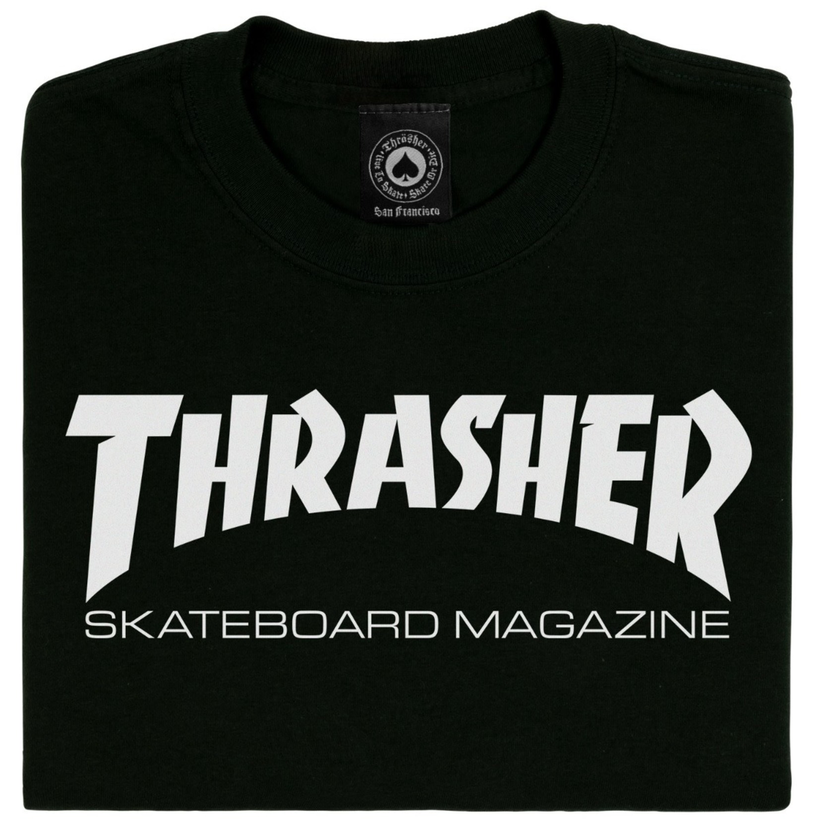 Thrasher THRASHER SKATE MAGASINE - Tshirt  NOIR