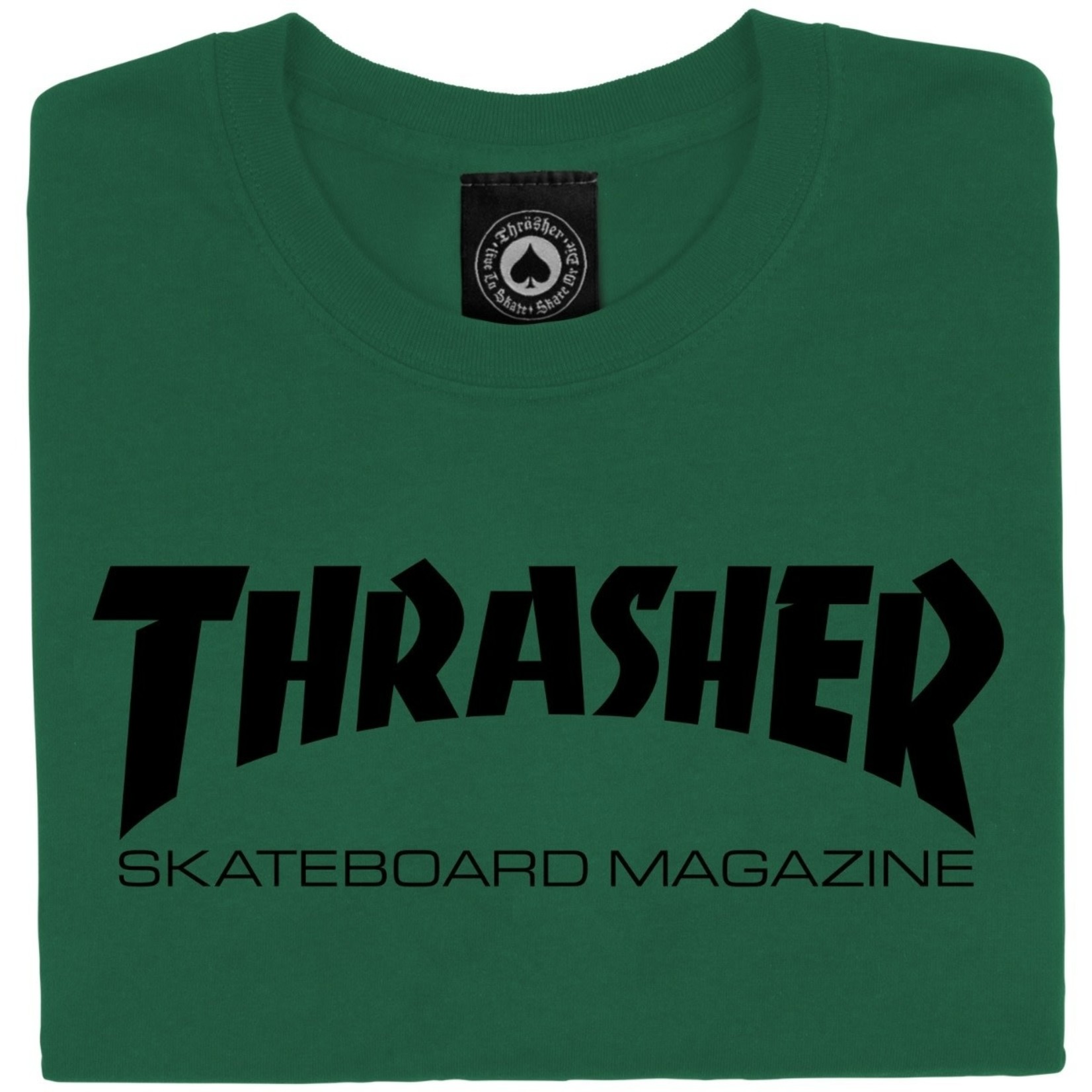 Thrasher THRASHER SKATE MAGASINE - Tshirt  ARMY