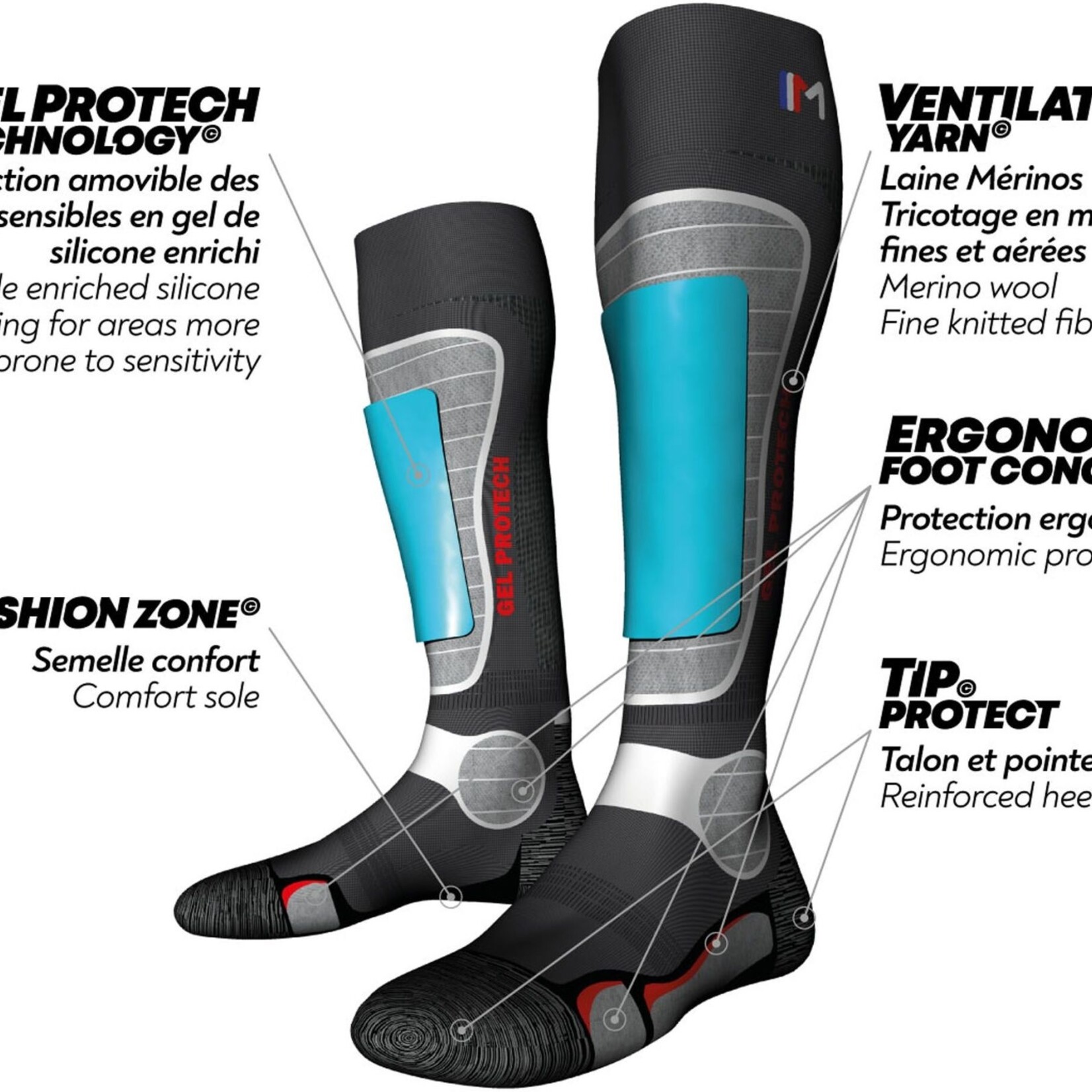 GEL PROTECH - Chaussettes snow - MONNET