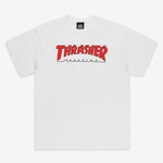 Thrasher THRASHER OUTLINED - T-shirt - White/Red