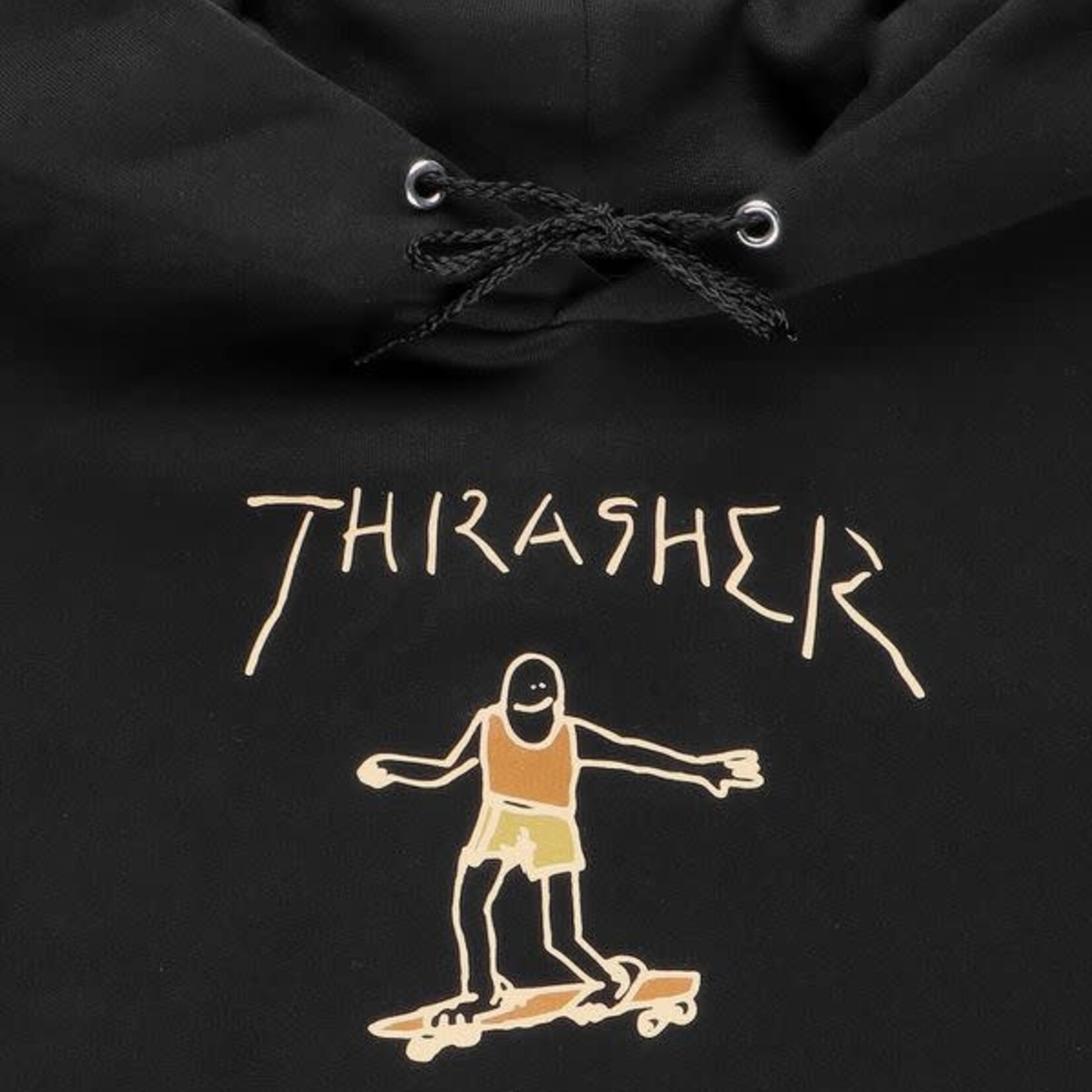 Thrasher THRASHER  GONZ LOGO - Sweat à capuche - Black/Brown