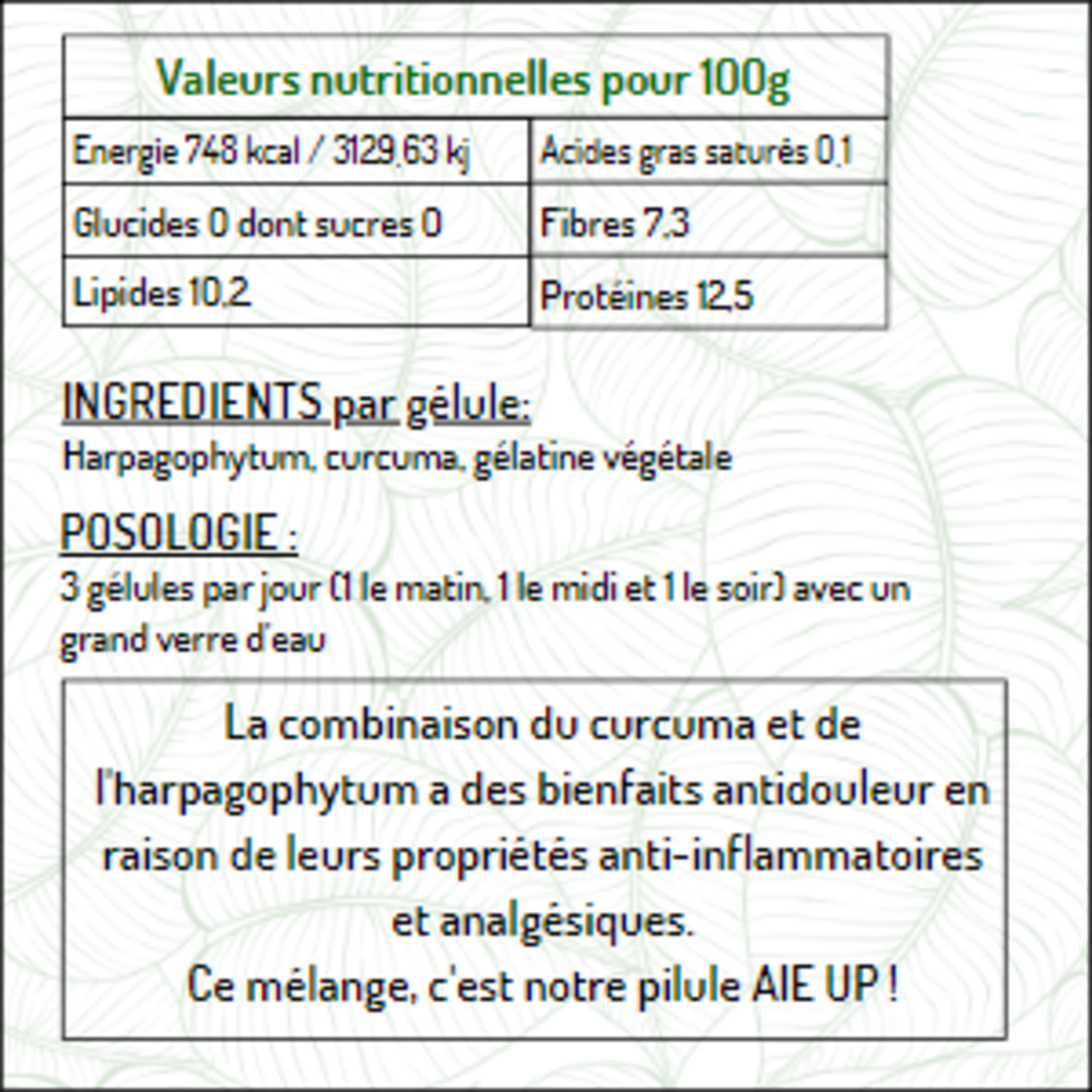 AIE- Complèment alimentaire - SANS-T