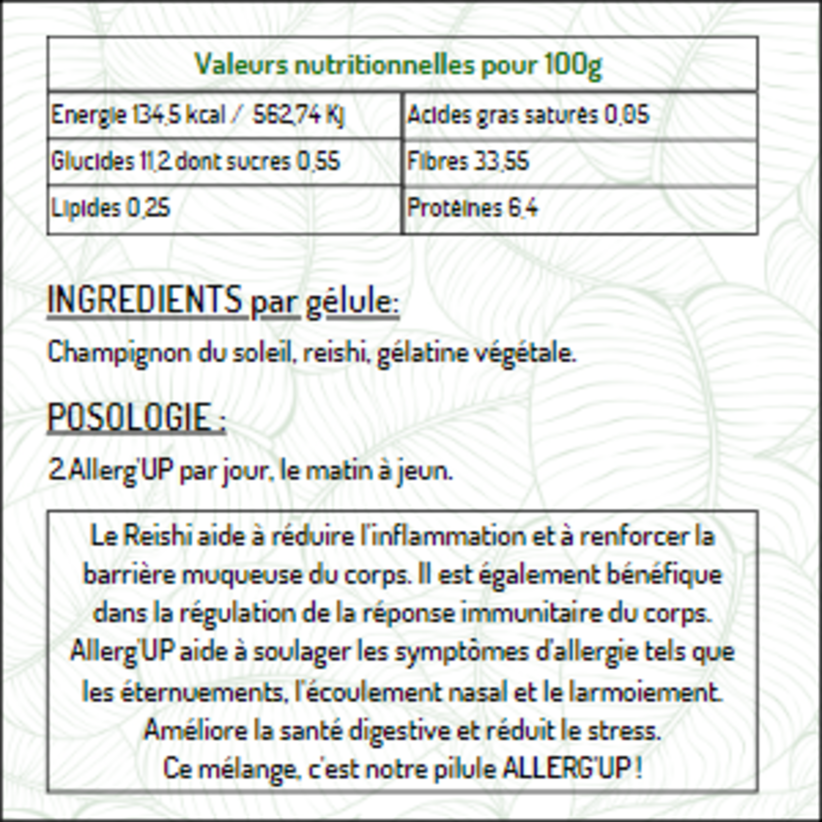 ALLERG UP - Complèment alimentaire - SANS-T