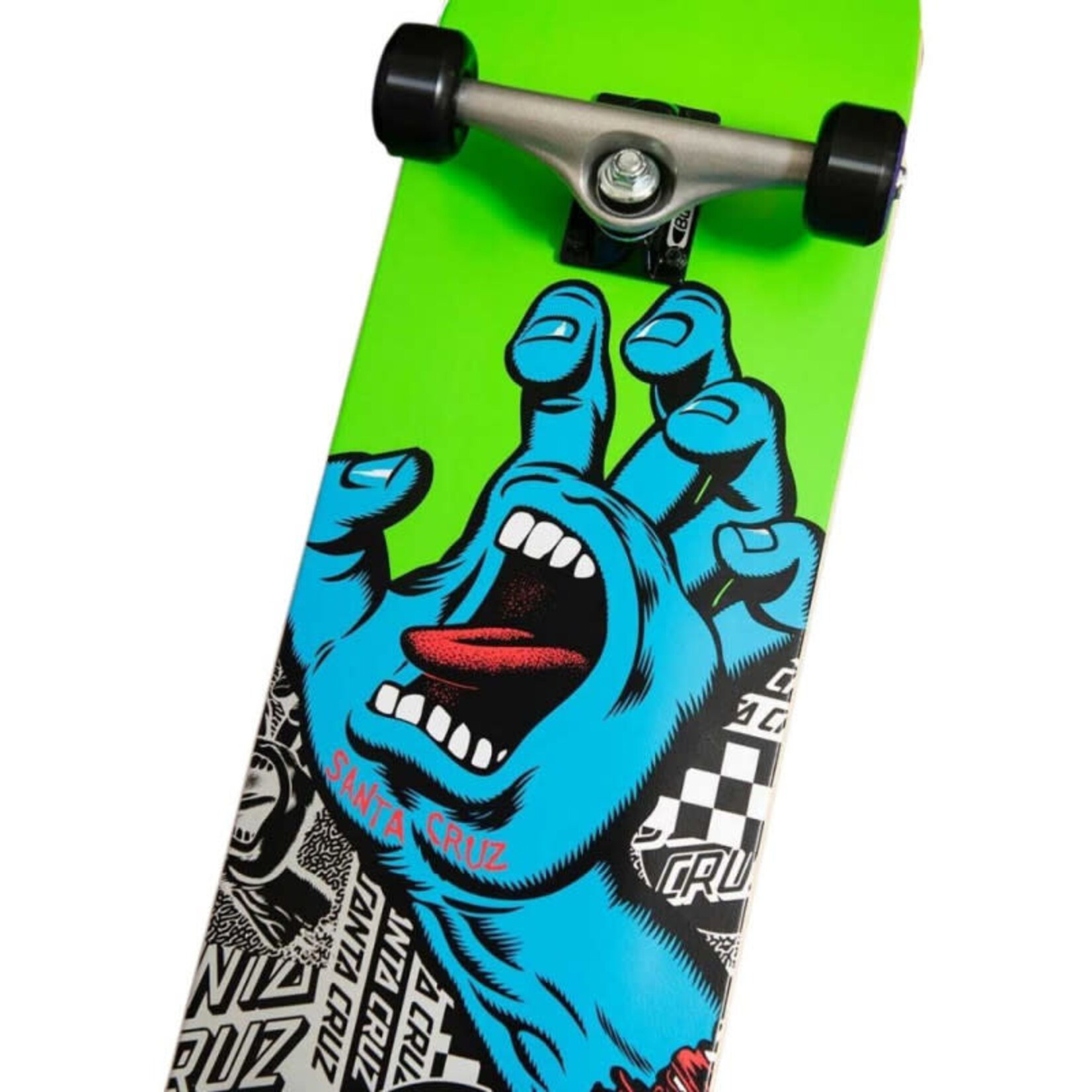 Santa Cruz FLIER HAND LARGE SK8 8,25'' Black/Green - SKATE - SANTA CRUZ