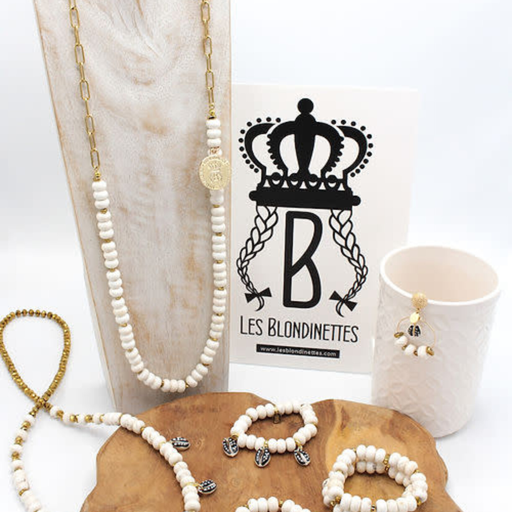 CREOLE PIERRES COQUILLAGE - BO- LES BLONDINETTES