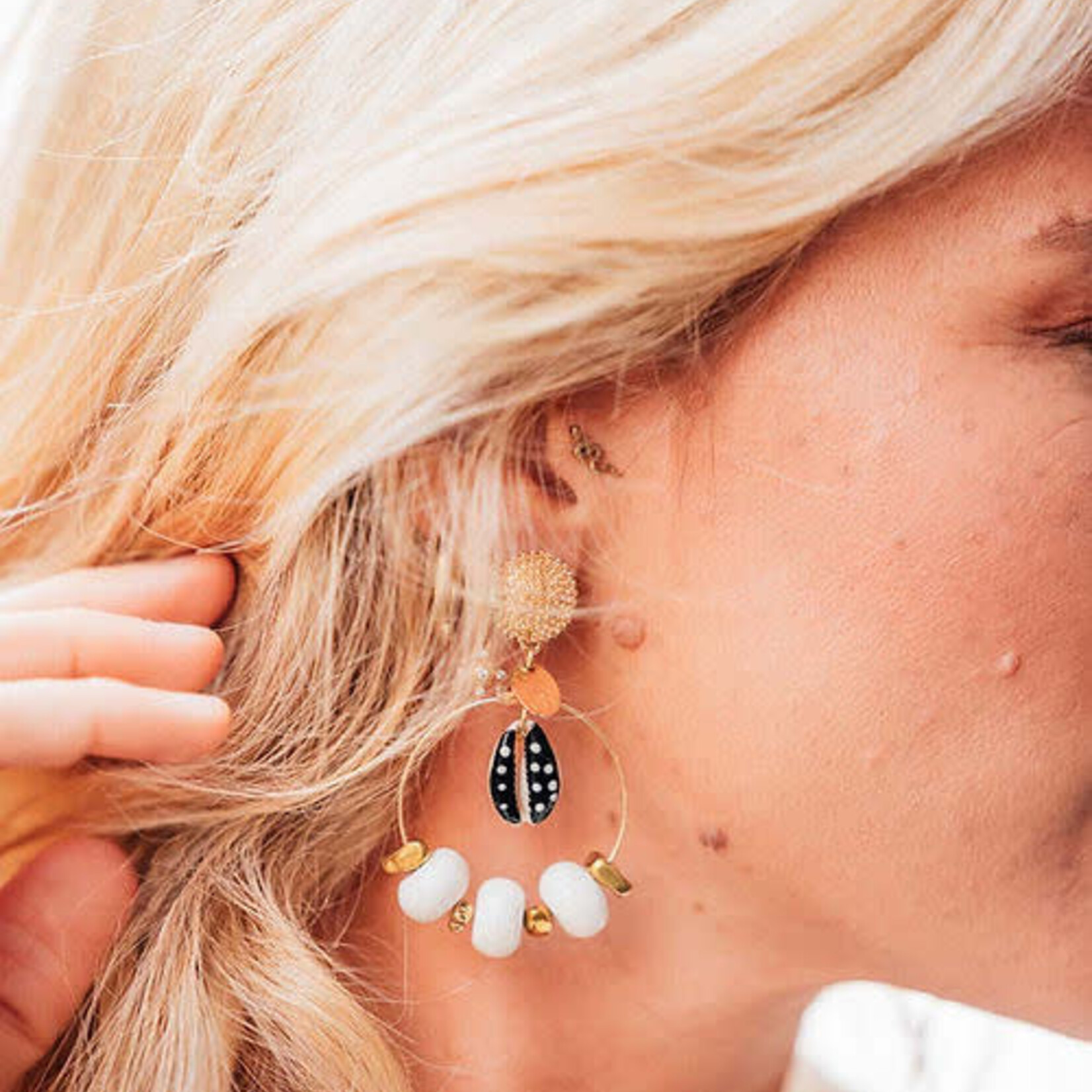 CREOLE PIERRES COQUILLAGE - BO- LES BLONDINETTES