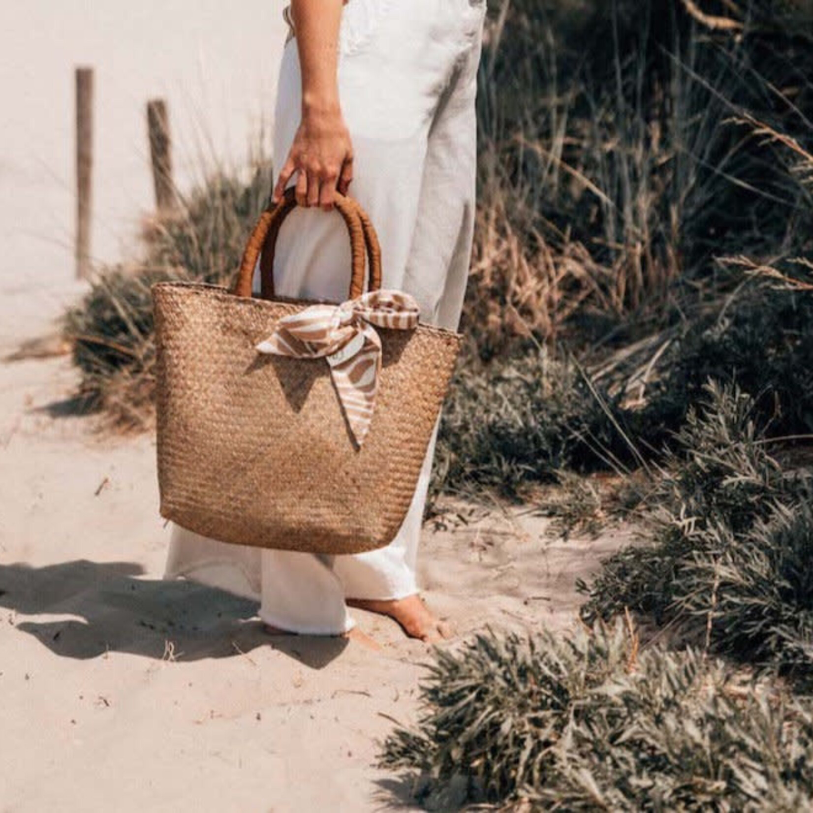 GO TO THE BEACH - Sac avec pochette tissu - Les BLONDINETTE