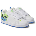 DCSHOES COURT GARFFIK - Chaussures - DC SHOES White/Lime/Turquoise