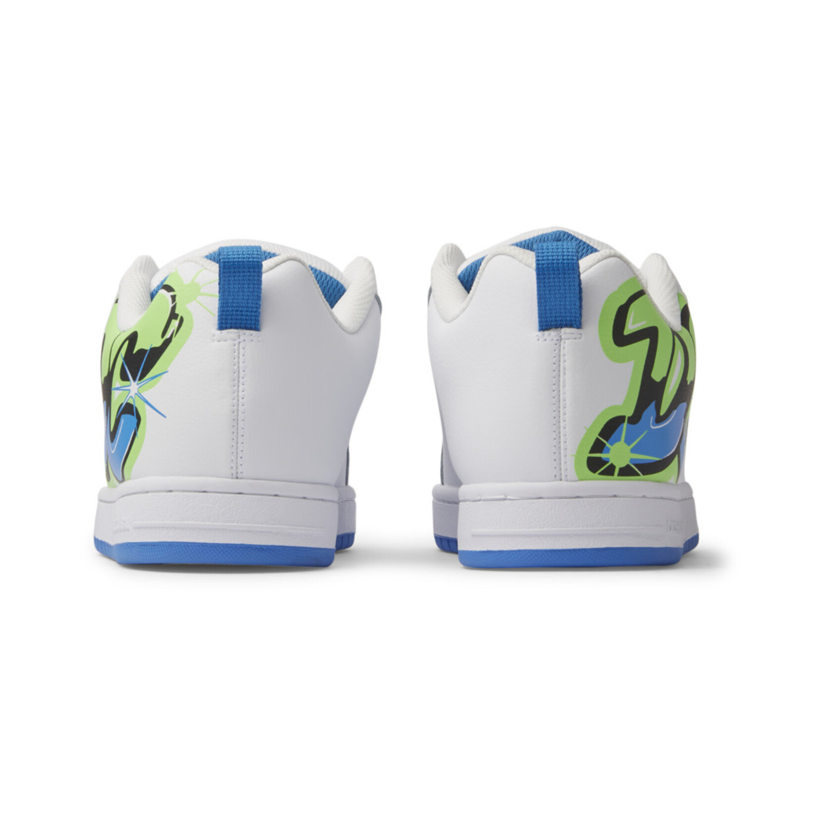 DCSHOES COURT GARFFIK - Chaussures - DC SHOES White/Lime/Turquoise