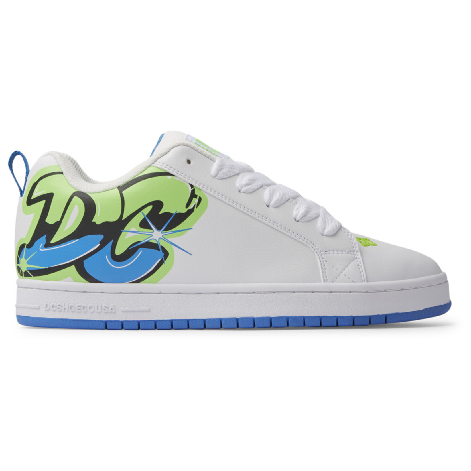 DCSHOES COURT GARFFIK - Chaussures - DC SHOES White/Lime/Turquoise