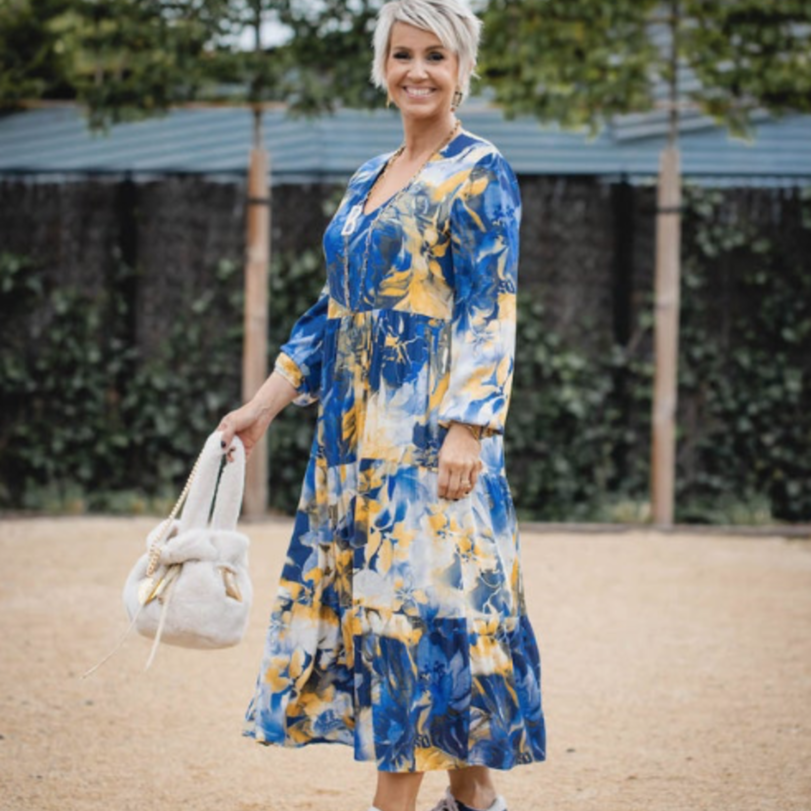 Robe Maxi Bohème décolleté V - LES BLONDINETTES