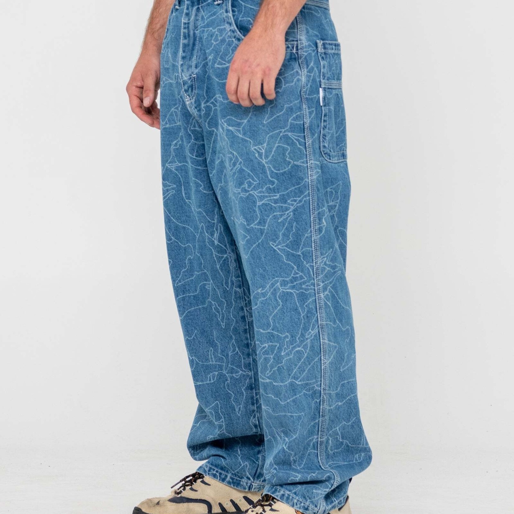 Rusty FLIP DADDY LAZER  TECH DENIM - Pantalon - RUSTY