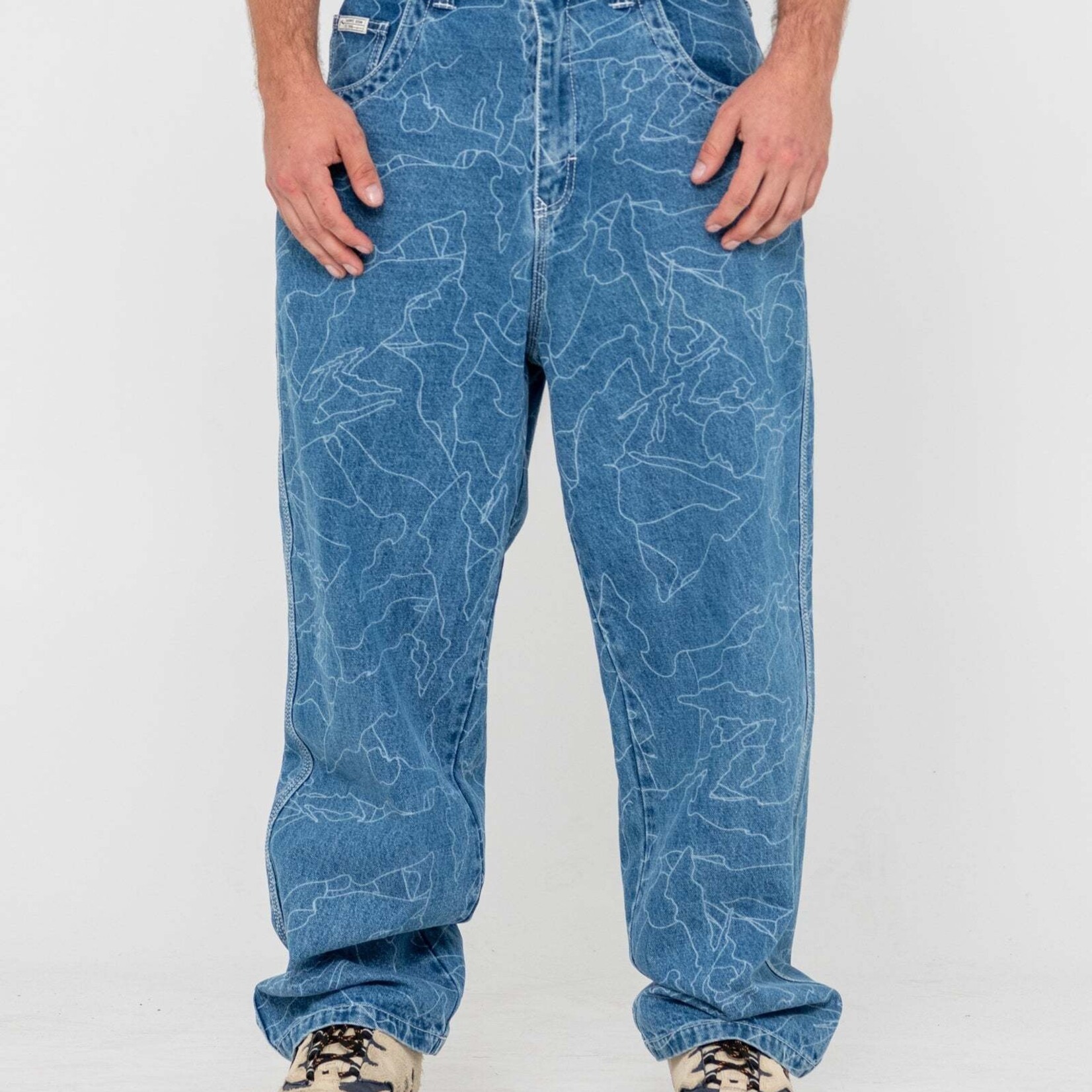 Rusty FLIP DADDY LAZER  TECH DENIM - Pantalon - RUSTY