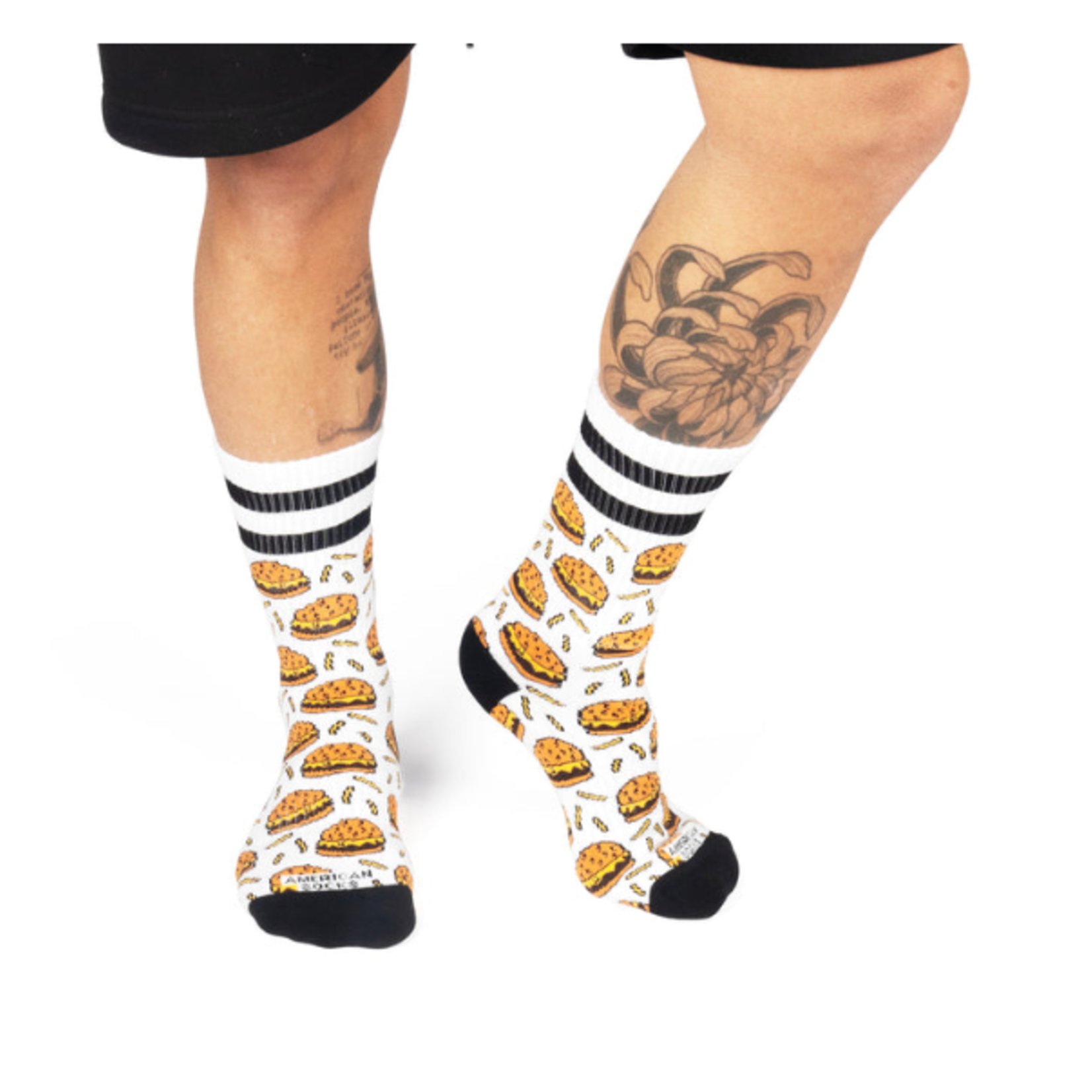 American SOCKS Burger Mania - Mid High - One Size - AMERICAN SOCKS