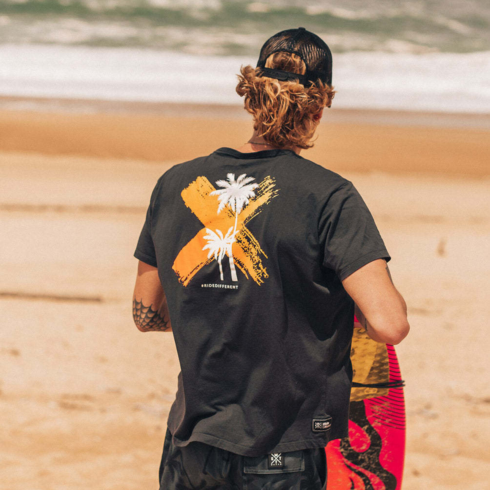 Watts PALM DARK IRON - Tshirt - WATTS