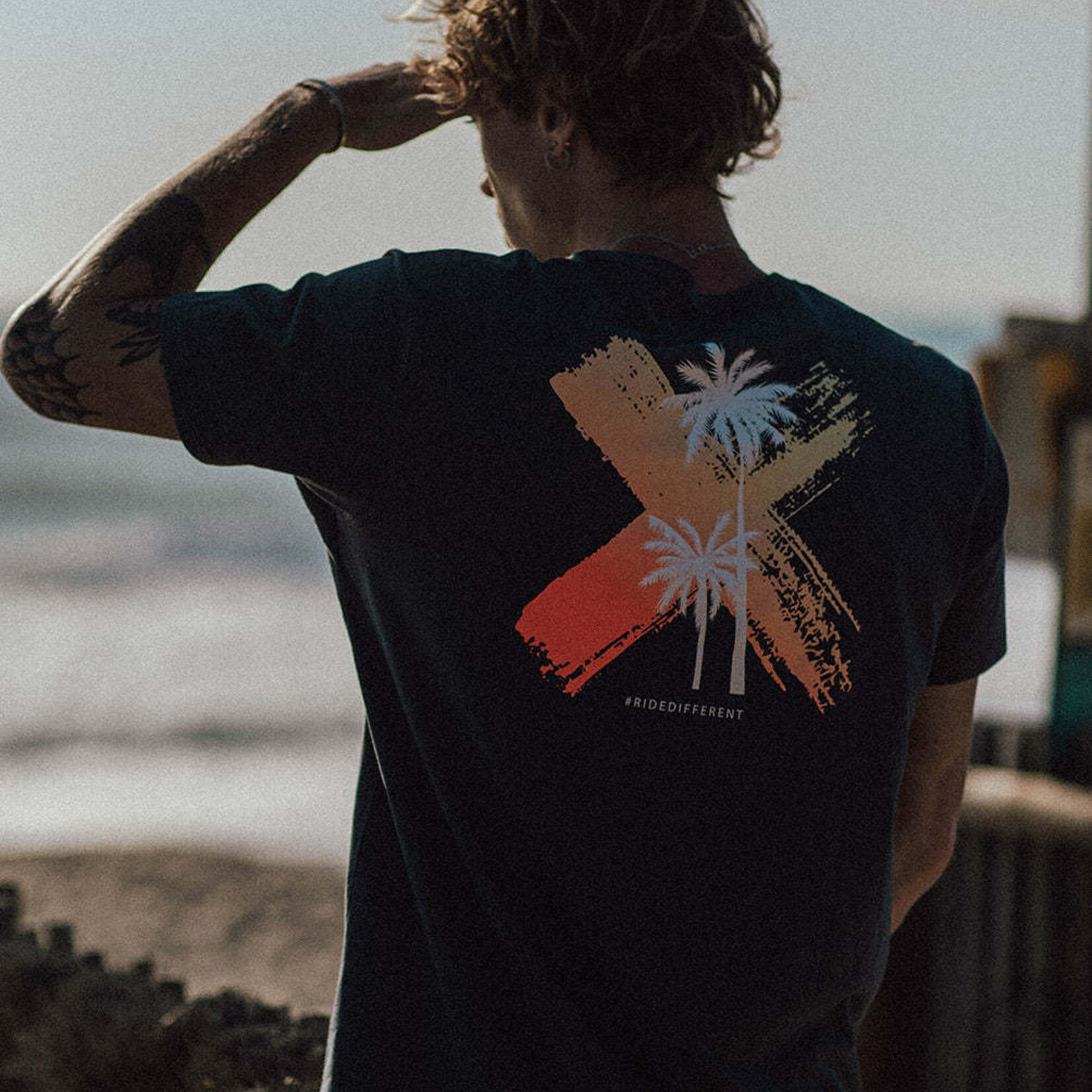 Watts PALM DARK IRON - Tshirt - WATTS