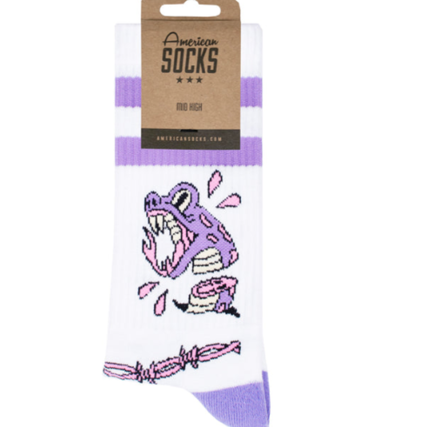 American SOCKS Snake Bite- Mid High - One Size - AMERICAN SOCKS