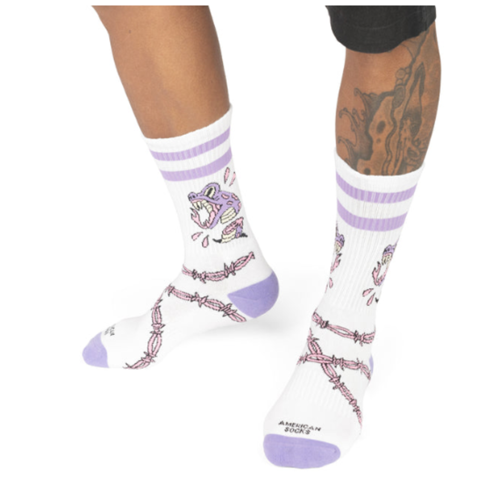 American SOCKS Snake Bite- Mid High - One Size - AMERICAN SOCKS