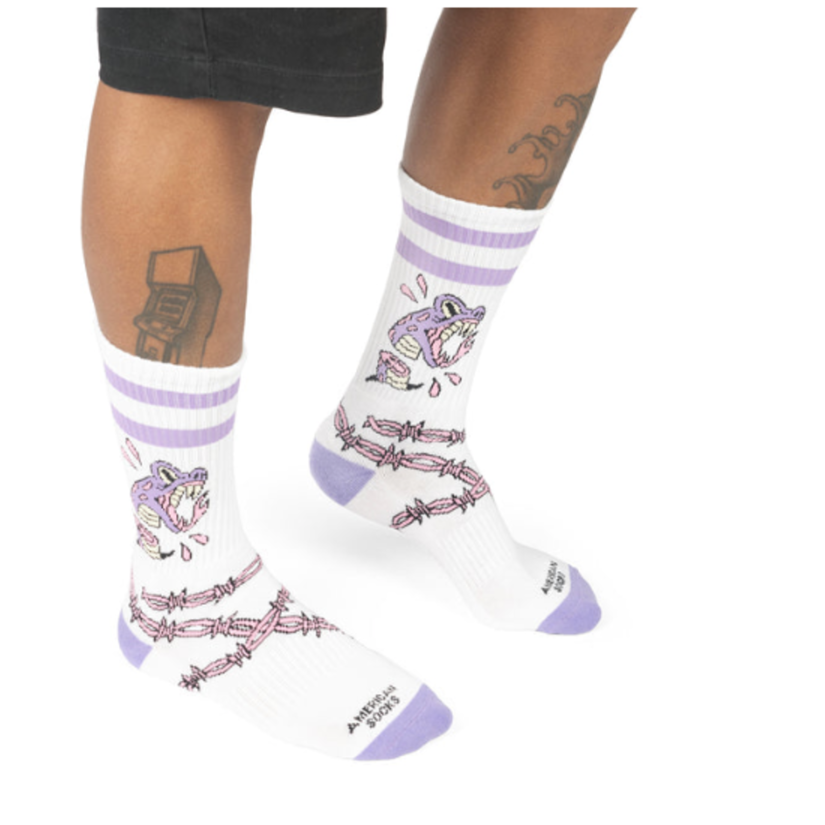 American SOCKS Snake Bite- Mid High - One Size - AMERICAN SOCKS