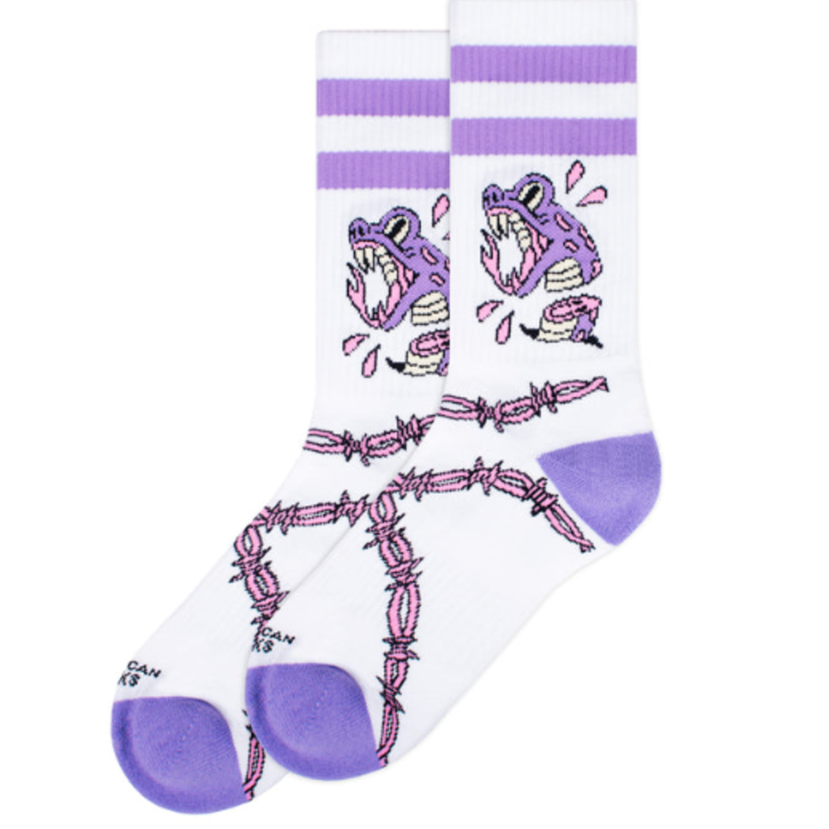 American SOCKS Snake Bite- Mid High - One Size - AMERICAN SOCKS