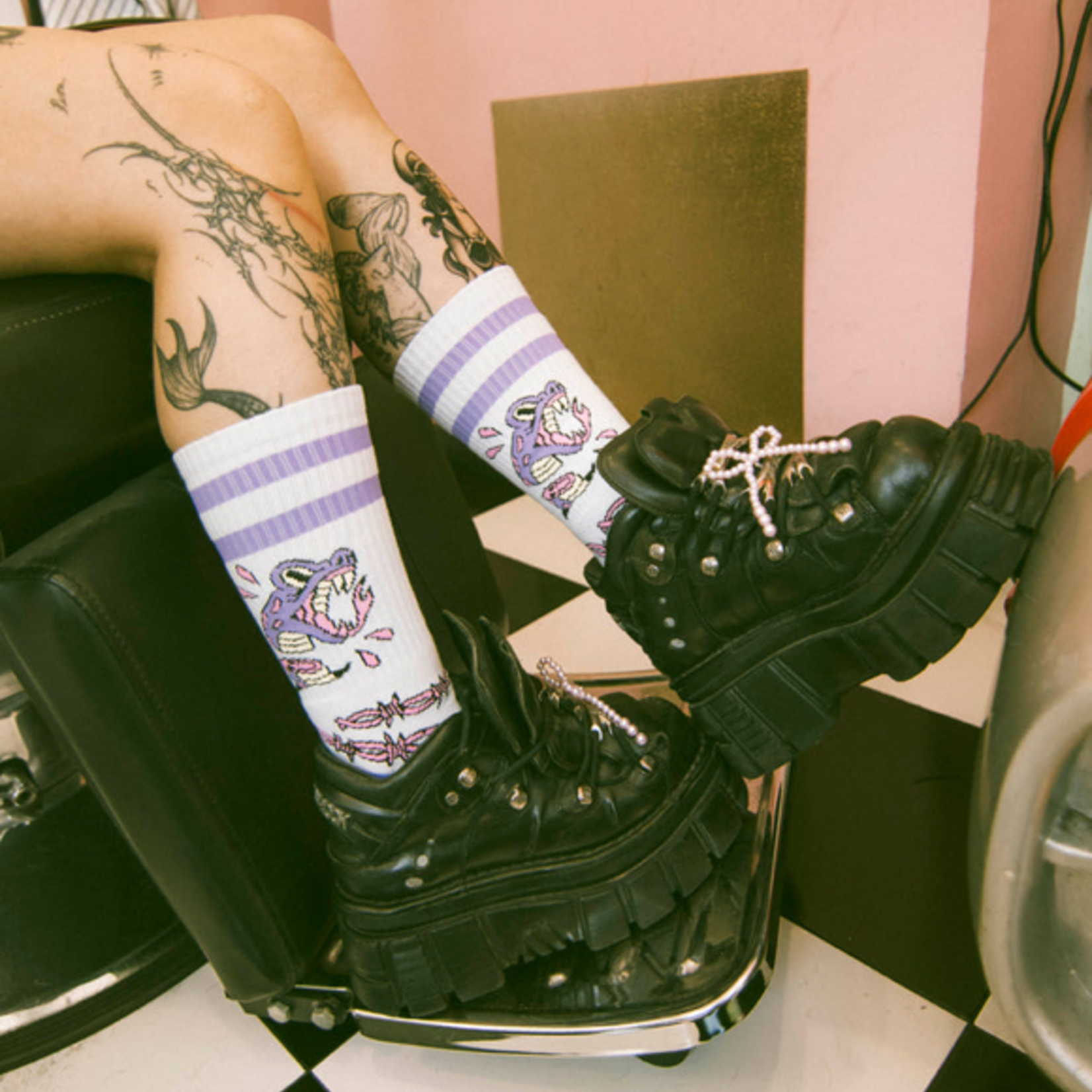 American SOCKS Snake Bite- Mid High - One Size - AMERICAN SOCKS