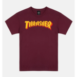 Thrasher THRASHER T-SHIRT STACKED MAROON