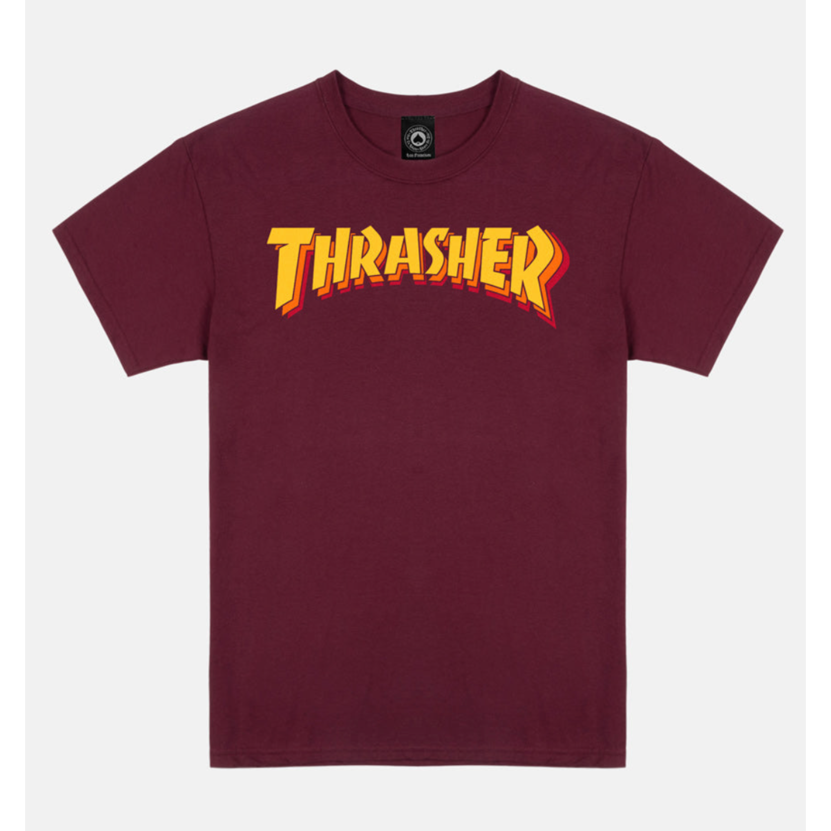 Thrasher THRASHER T-SHIRT STACKED MAROON