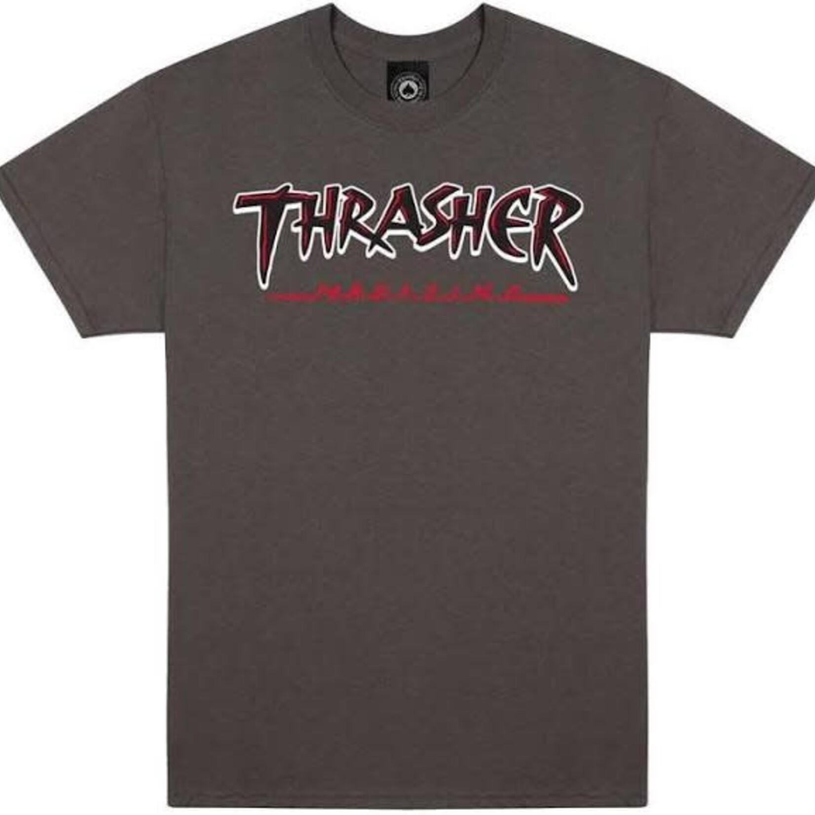 Thrasher THRASHER T-SHIRT SLASH CHARCOAL