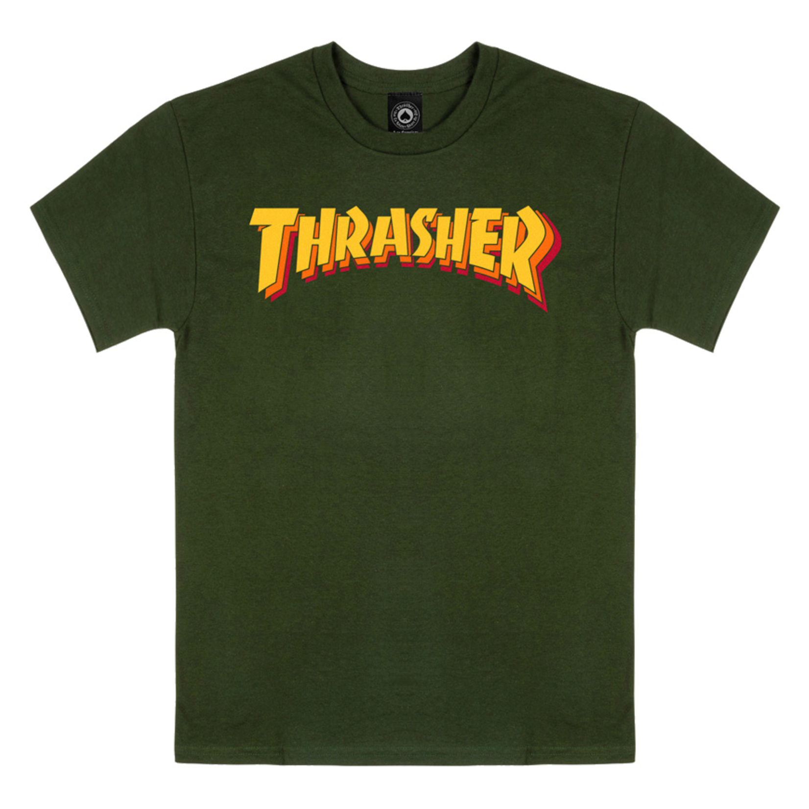 Thrasher THRASHER T-SHIRT STACKED FOREST GREEN