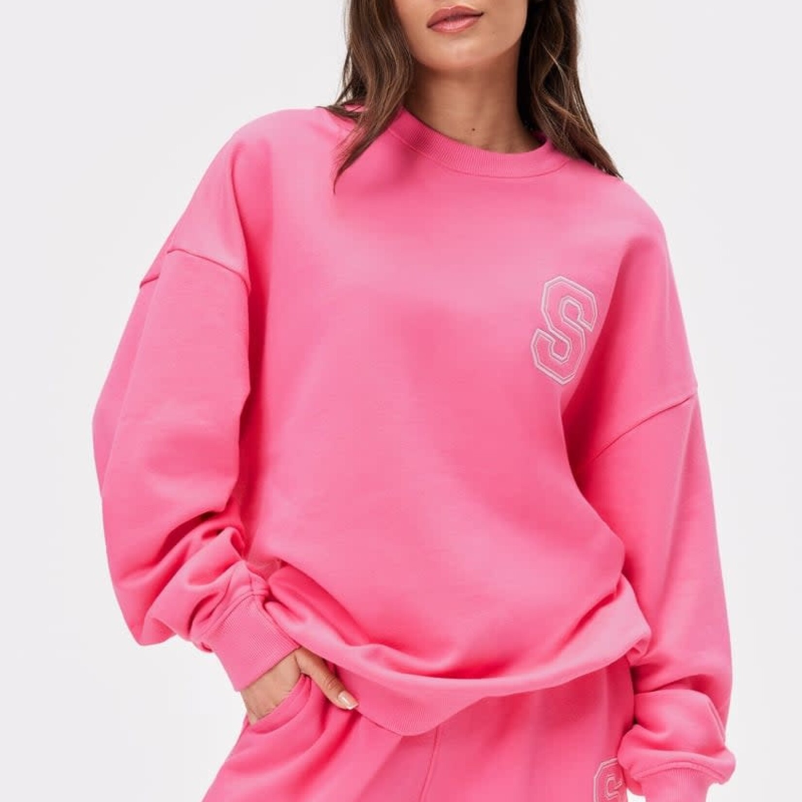 Stronger Essential Sweatshirt Coupe oversize - STRONGER
