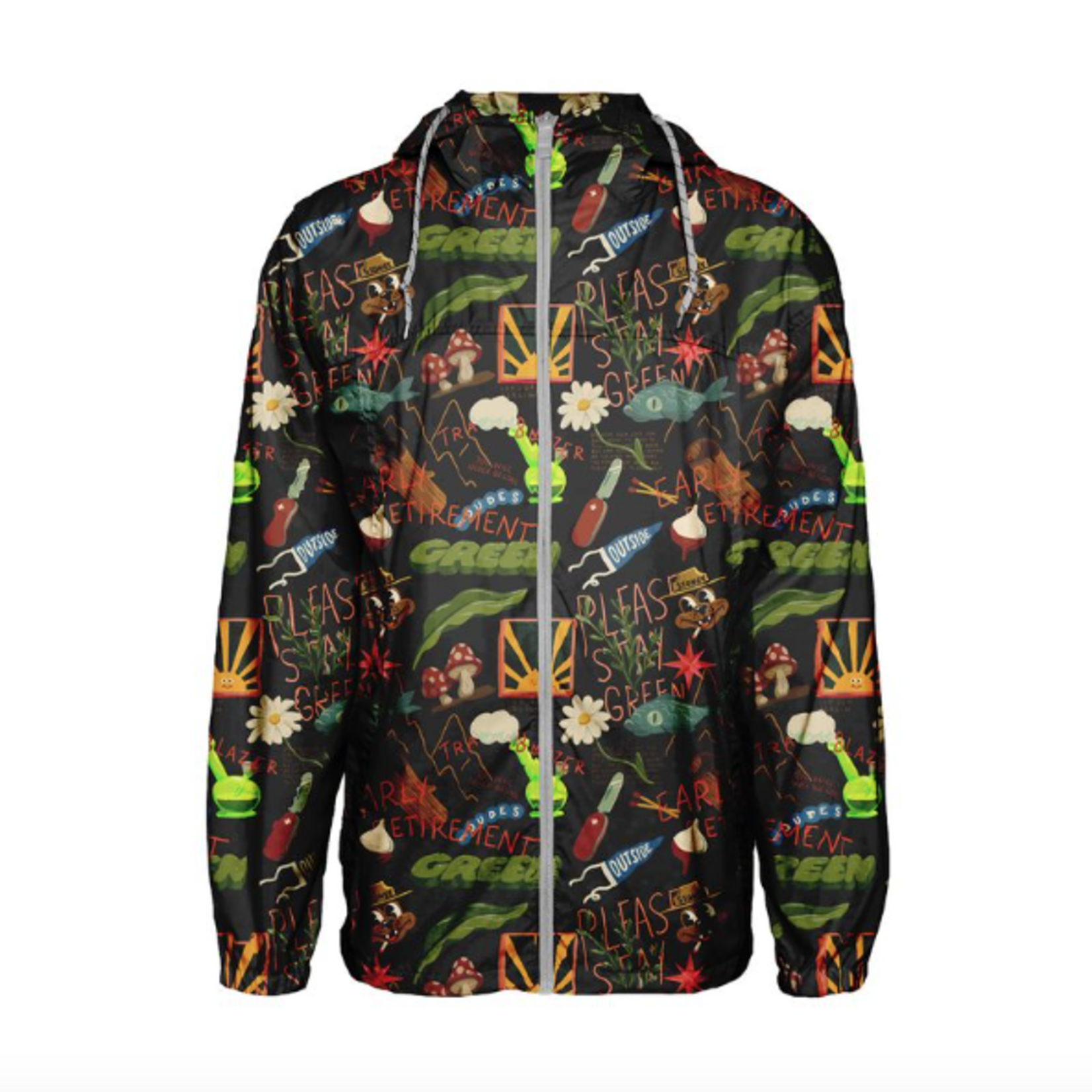 The Dudes Treasure Trail Black Windbreaker - Veste - THE DUDES